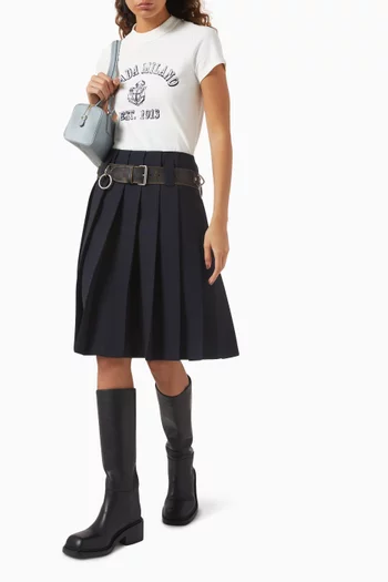 Pleated Skirt in Wool