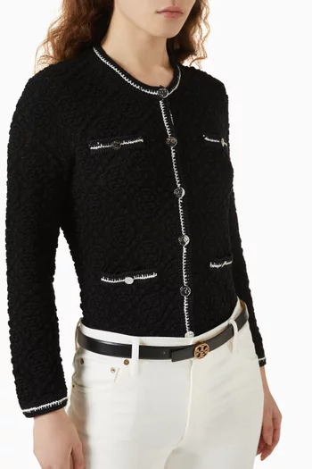 Miller Pavé Belt in Leather
