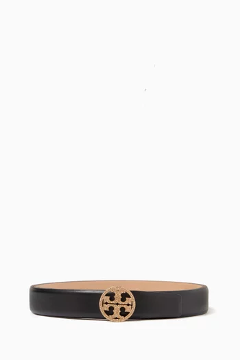Miller Pavé Belt in Leather