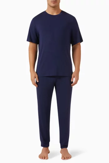 Henry Short-sleeve Long Pyjama Set in Tencel™ Modal