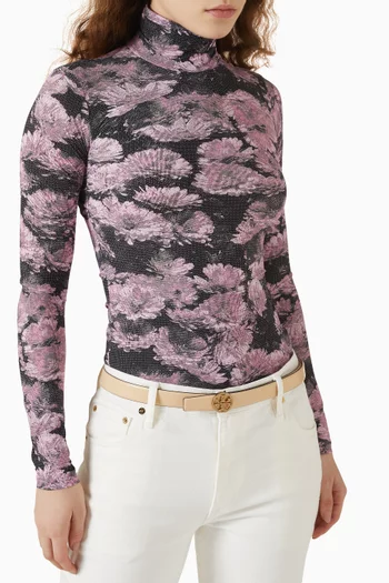 Miller Pavé Belt in Leather