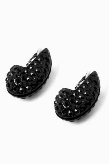 Wave Crystal-embellished Earrings in Resin
