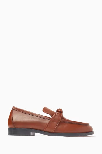 Astaire Knot Loafers in Leather