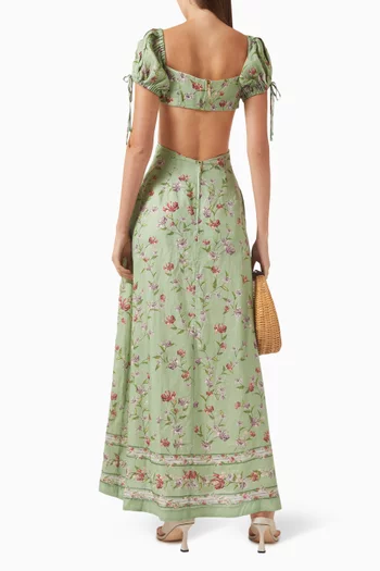 Cielo Honeysuckle Maxi Dress in Cotton