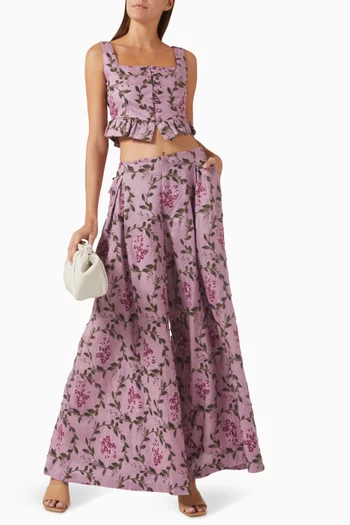 Marea Wisteria Maxi Skirt
