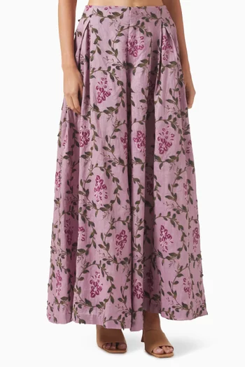 Marea Wisteria Maxi Skirt