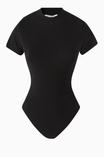 Logo T-shirt Bodysuit in Jersey