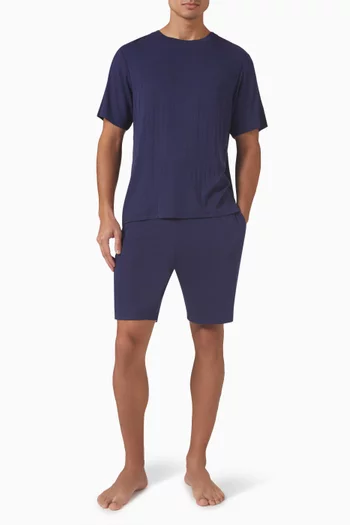 Henry Rib Short Pyjama Set in TENCEL™ Modal