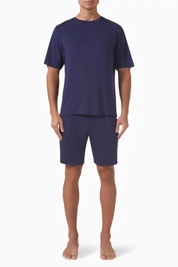 Henry Rib Short Pyjama Set in TENCEL™ Modal