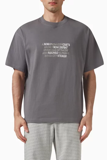 Rose From Concrete T-shirt in Cotton
