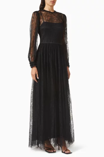 Josephine Sheer Gown in Lace