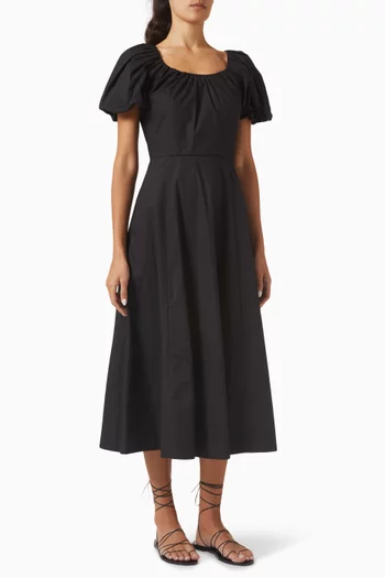 Imara Midi Dress in Cotton Poplin