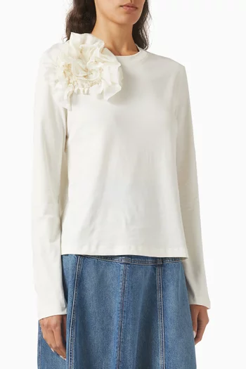 Kaja Rosette Top in Cotton