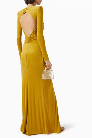 Red Carpet Gown in Cupro-jersey