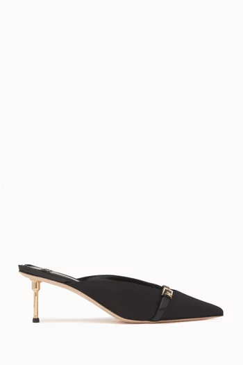Sculpture Mules in Satin