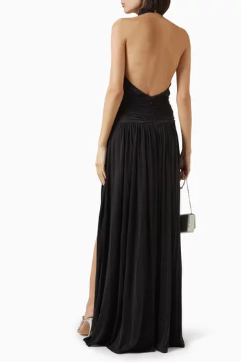Halterneck Dress in Jersey