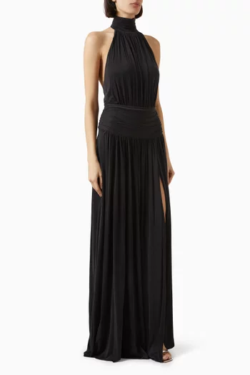 Halterneck Dress in Jersey