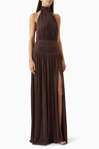 Halterneck Dress in Jersey