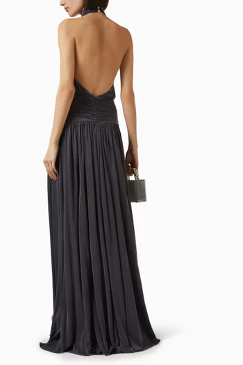 Halterneck Dress in Jersey