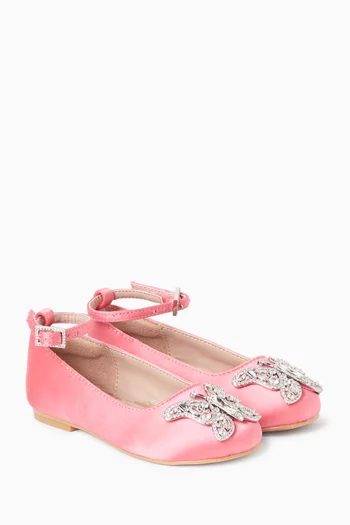 Angelina Ballet Flats in Satin