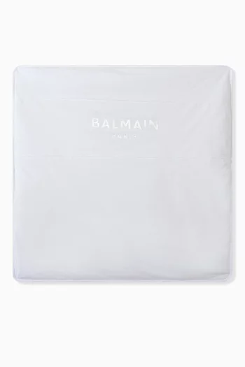 Logo-print Baby Blanket in Cotton
