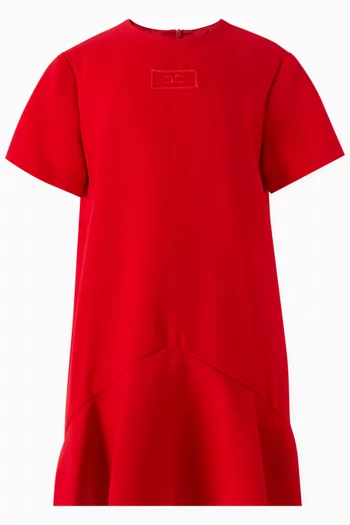 T-shirt Dress in Crepe