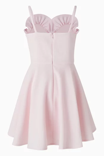 Ruffle Dress in Crepe