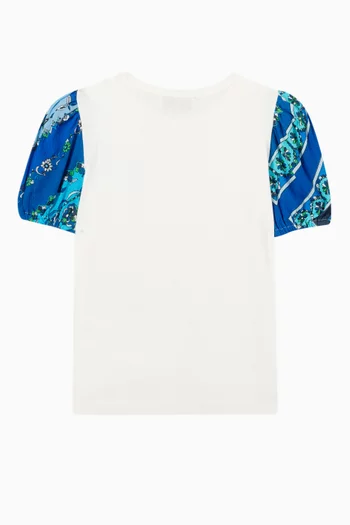 Abstract Logo T-Shirt in Cotton