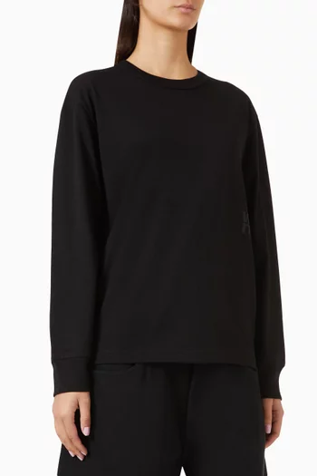 Puff-logo T-shirt in Jersey