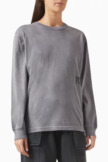 Puff-logo T-shirt in Jersey