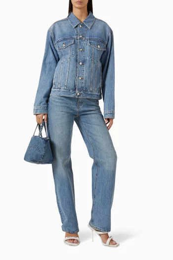Oversized Trucker Jacket in Denim
