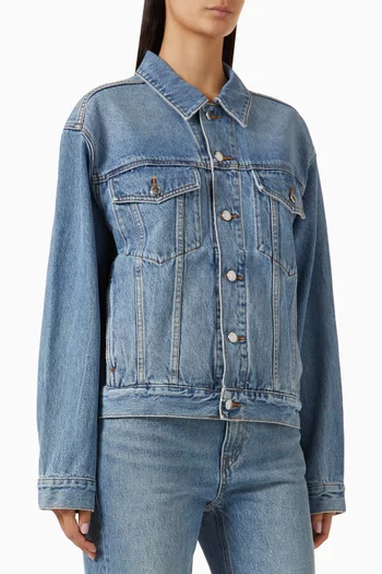 Oversized Trucker Jacket in Denim