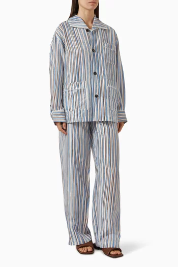 Striped Pyjama Set in Silk