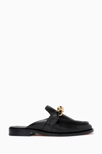 Astaire Open-back Loafers in Leather