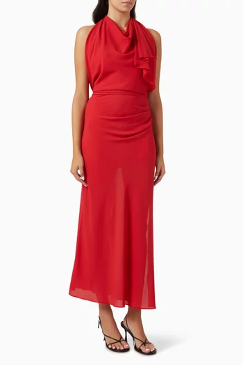 Clarice Drape Maxi Dress