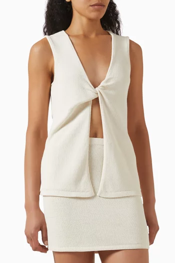 Milla Twist Tank Top in Cotton-blend