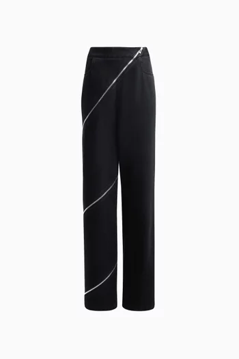 Spiral Straight-leg Pants sin Denim
