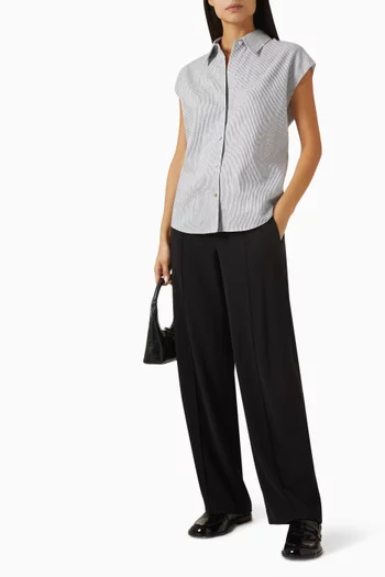 Striped Blouse in Linen Blouse
