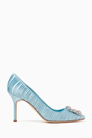 Hangisi 90 Pumps in Pleated Satin