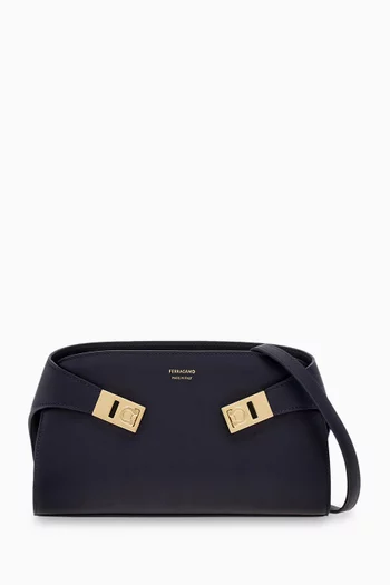 Mini Hug Crossbody Bag in Leather