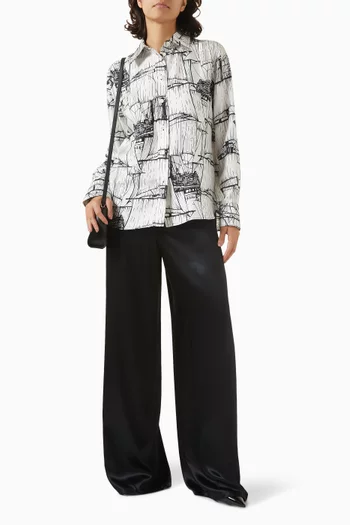 Veliero Printed Shirt in Silk
