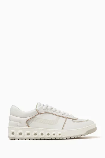 002 Sneakers in Leather & Mesh