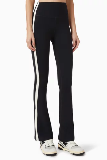 Raquel High-waist Flare Leggings in Stretch Nylon