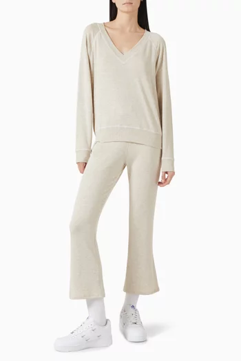Bennie Fleece V-Neck Sweatshirt