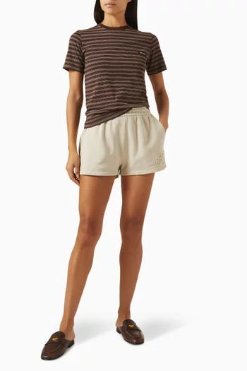 Logo Shorts in Cotton Jersey