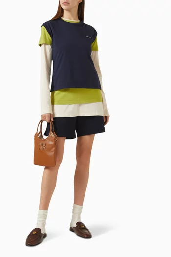 Bermuda Shorts in Cotton Piquet