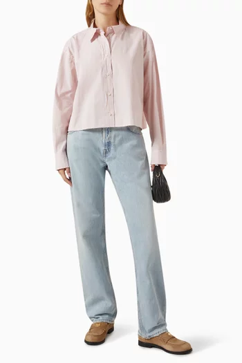 Boxy Shirt in Cotton Poplin