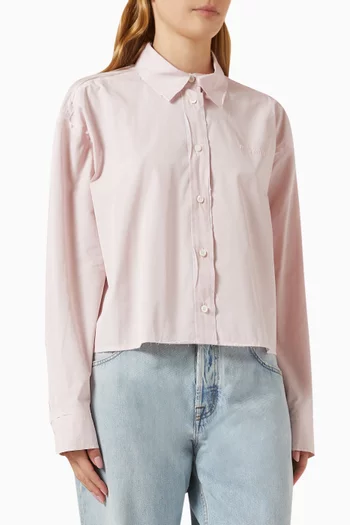 Boxy Shirt in Cotton Poplin