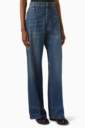 Wide-leg Jeans in Denim