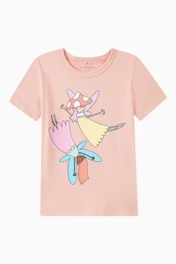 Fairy-Graphic T-shirt in Cotton